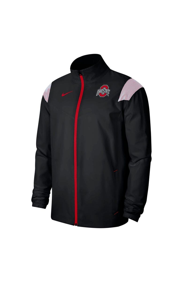 Nike Men's Nike Black Ohio State Buckeyes Woven Full-Zip Jacket, Alternate, color, Black