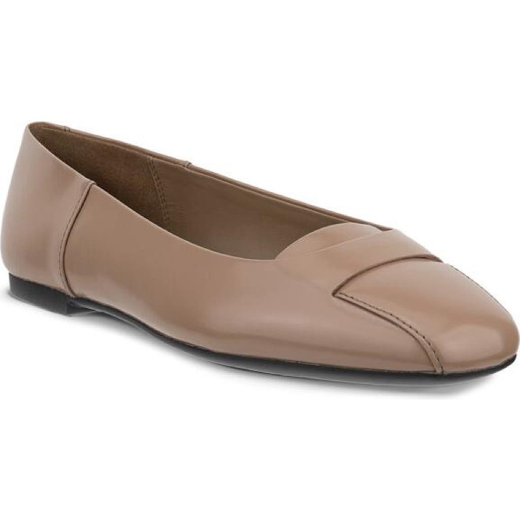 Ecco Margot Origami Ballet Flat In Brown