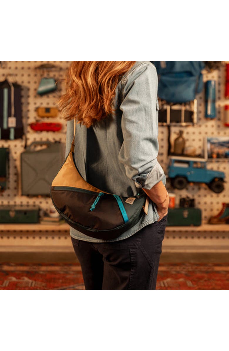 Topo Designs Moonlight Crossbody Bag, Alternate, color, Mustard/Forest