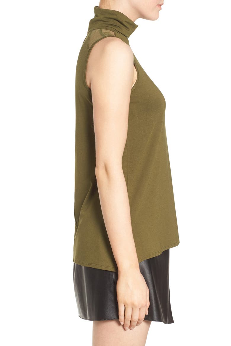 High Neck Tank, Alternate, color, OLIVE BRANCH