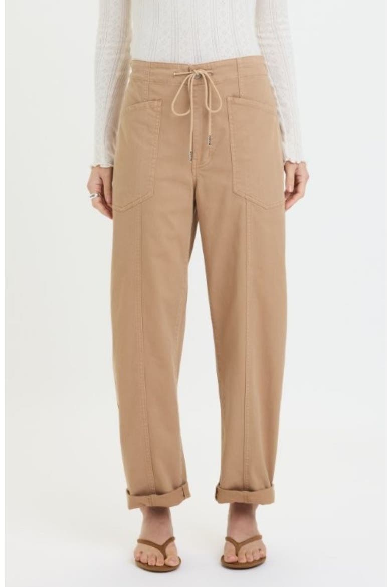 Villa Drawstring Pants, Main, color, LATTE
