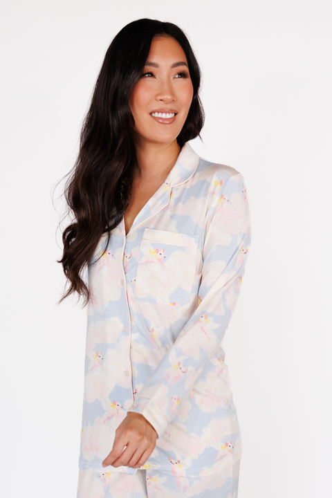 Long Sleeve & Cropped Pant Pajama Set