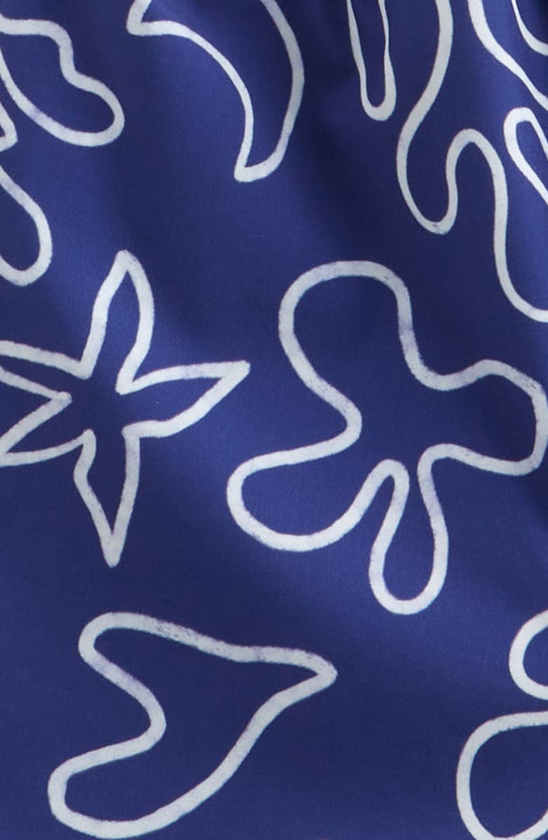 Tucker + Tate Three-Piece Hat, Rashguard and Swimsuit Set, Alternate, color, Blue Breeze Tropical Palm