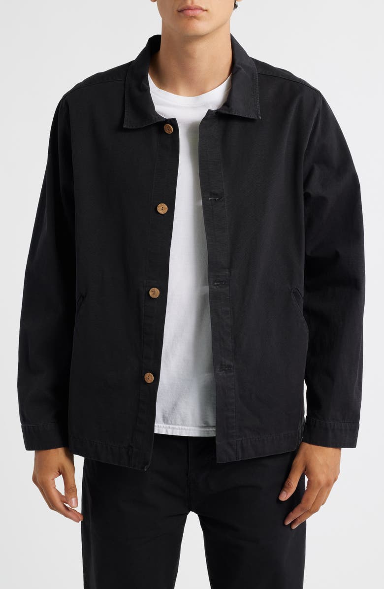 ALEX CRANE Pac Organic Cotton Ripstop Shell Jacket, Main, color, Night