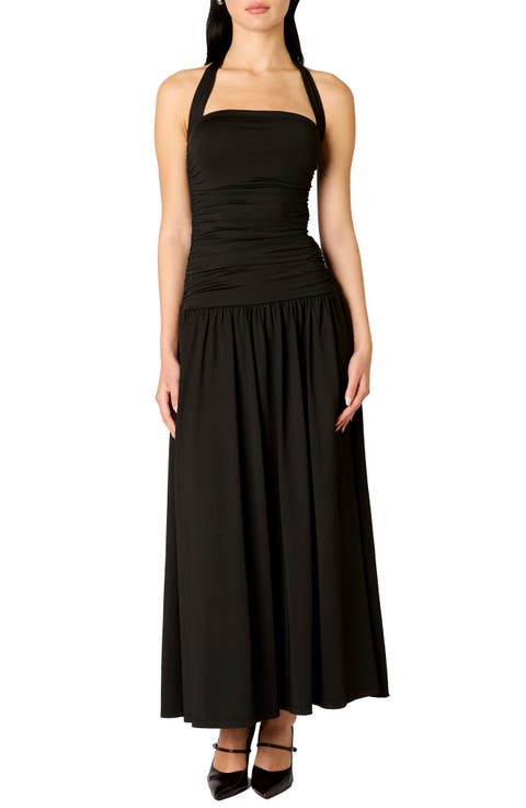 Delphine Maxi Halter Dress
