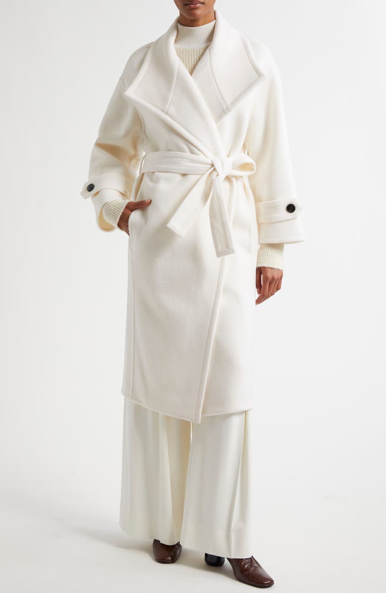 Reiss Atelier Evelyn Wool & Cashmere Double Face Wrap Coat, Main, color, 