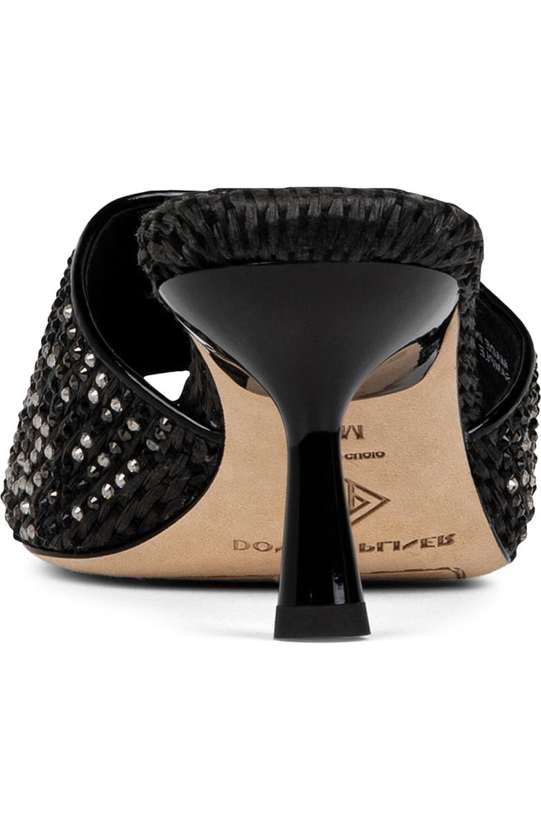 Donald Pliner Rikki Kitten Heel Slide Sandal, Alternate, color, Black Rhinestone