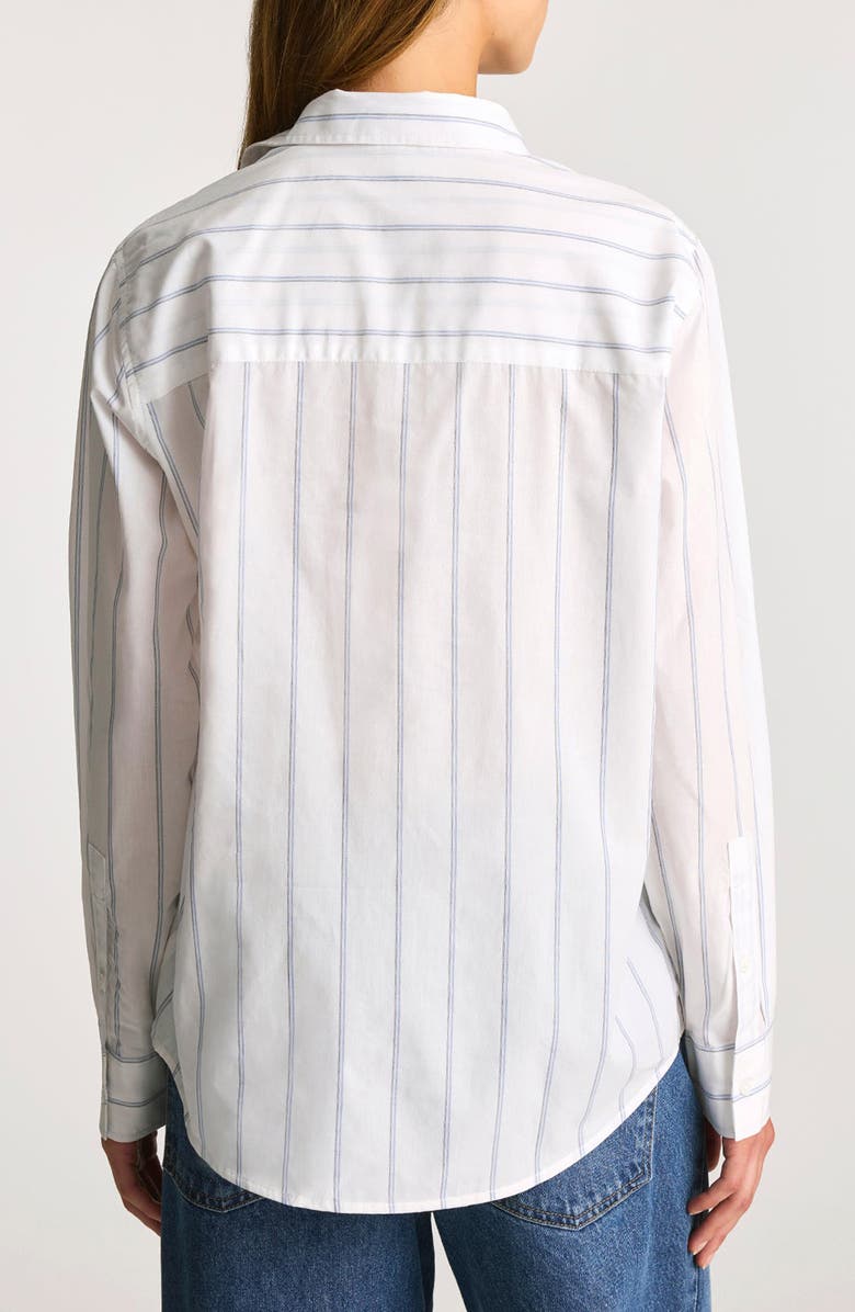 Mavi Jeans Stripe Relaxed Fit Cotton Button-Up Shirt, Alternate, color,