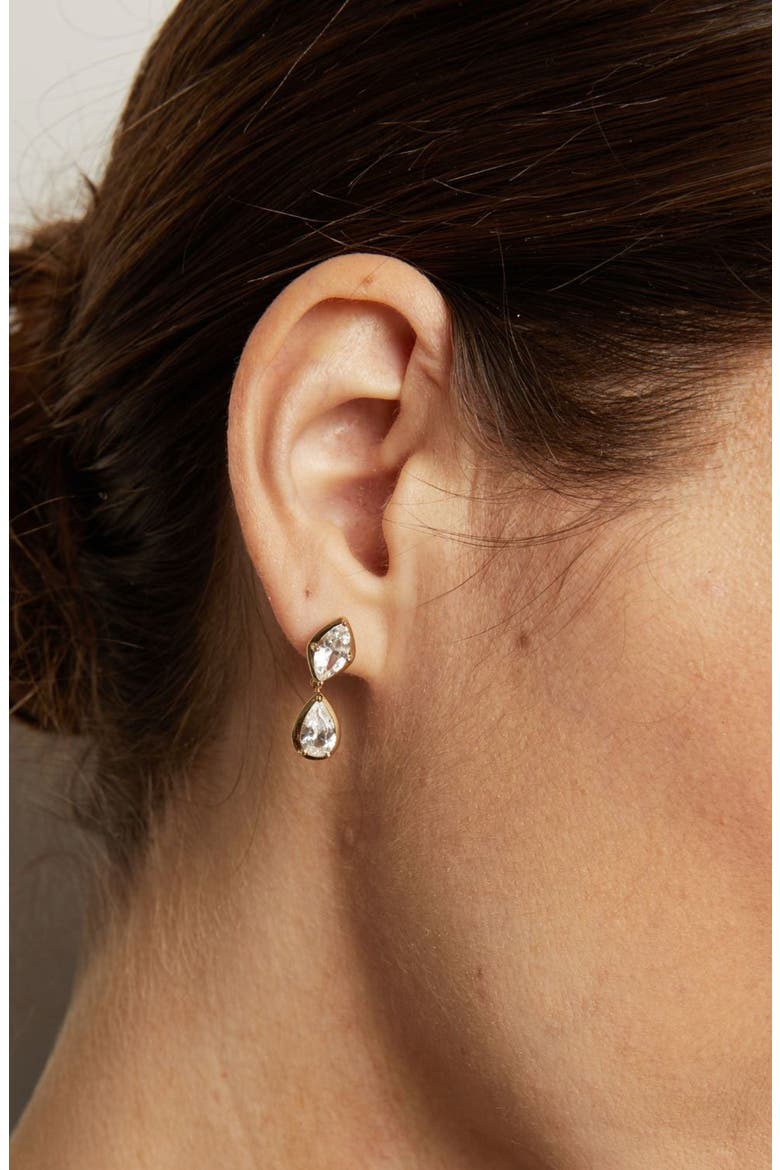 Georgian Toi et Moi Drop Earrings, Alternate, color, Yellow