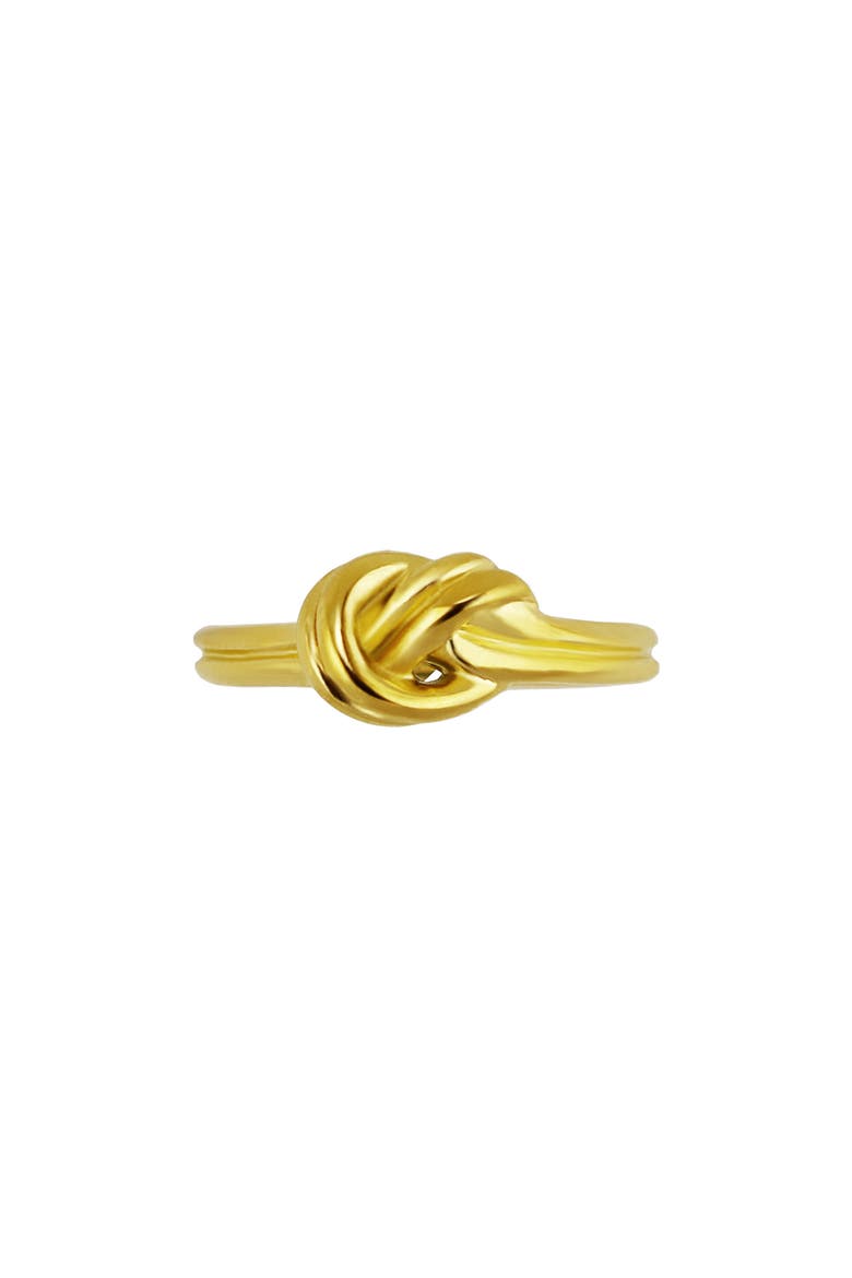 Knotted Band Ring, Alternate, color, GOLD