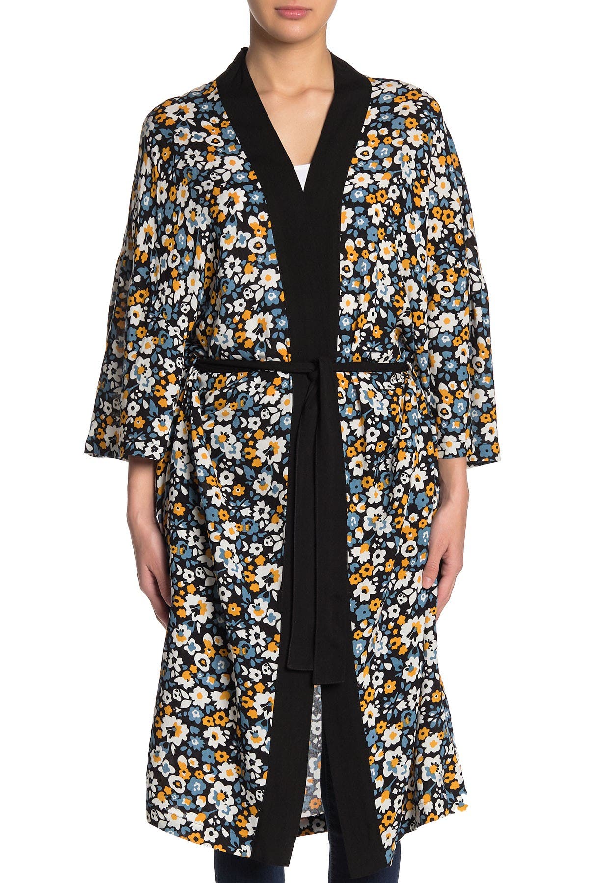 FREE PRESS Floral Kimono (Women) | Nordstromrack