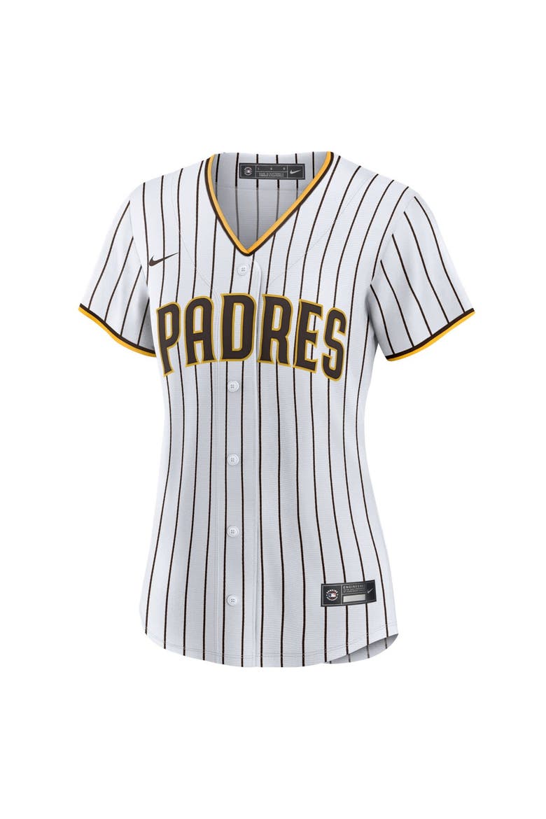 Women's Nike Manny Machado White/Brown San Diego Padres Home Replica Player Jersey, Alternate, color, White