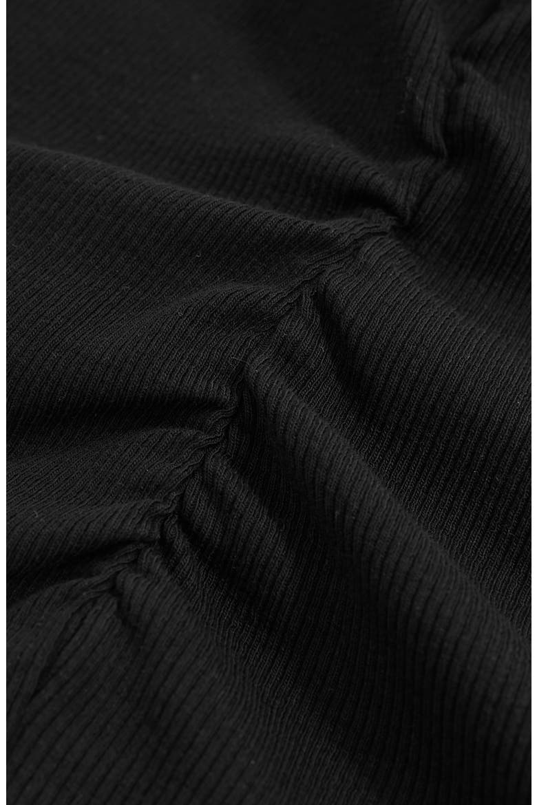 Trudy Ruched Rib Tank, Alternate, color, BLACK