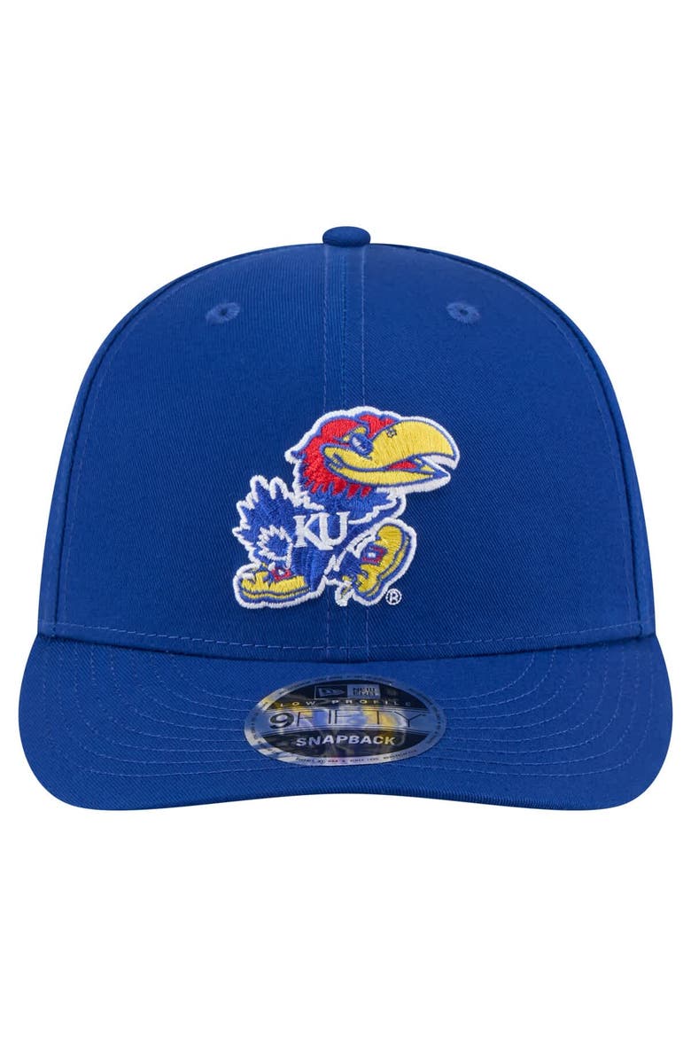 Men's New Era Royal Kansas Jayhawks Low Profile 9FIFTY Snapback Hat, Alternate, color, Royal