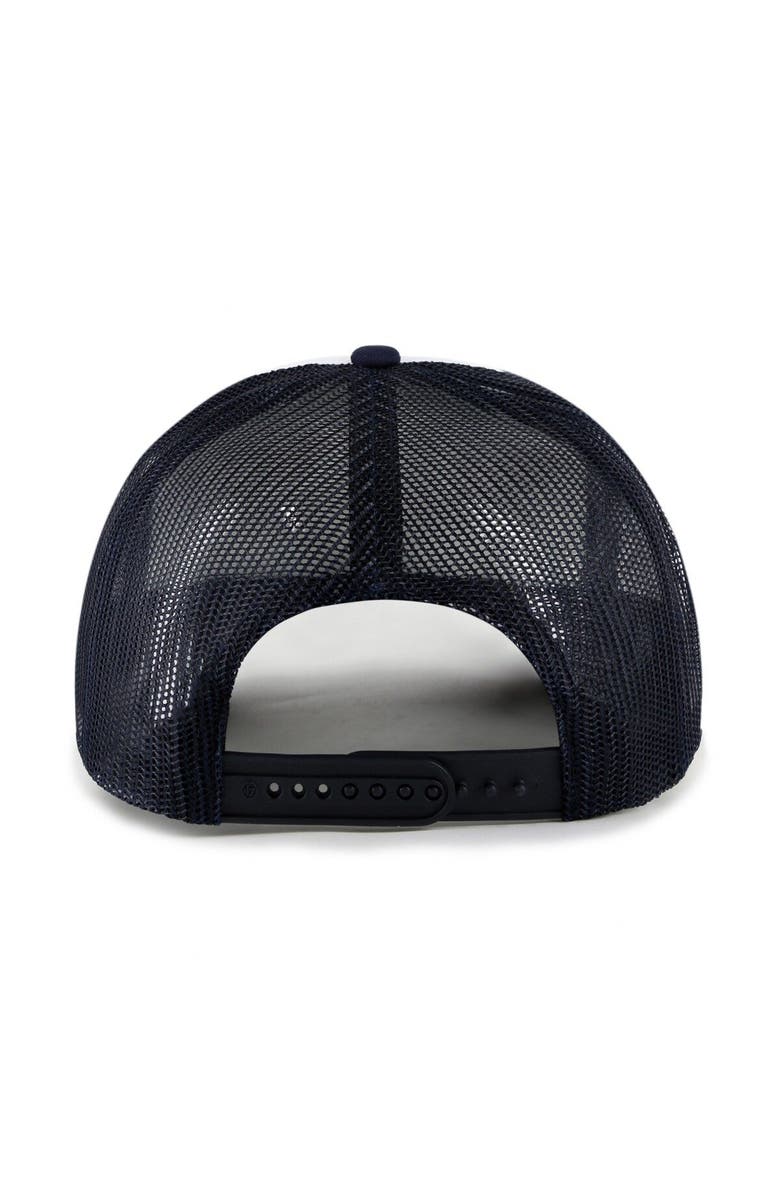 '47 Men's '47 White/Navy Michigan Wolverines Article Foam Front Trucker Hat, Alternate, color, White