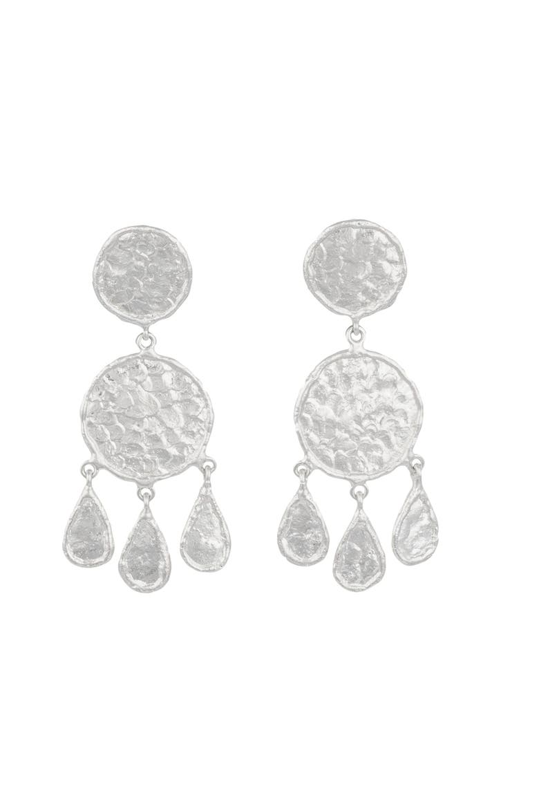 Swanee Earrings, Main, color, SILVER