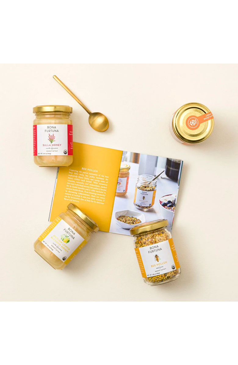Uncommon Goods Taste of Italy Naturally Infused Raw Honey Set by Bona Furtuna, Alternate, color, 