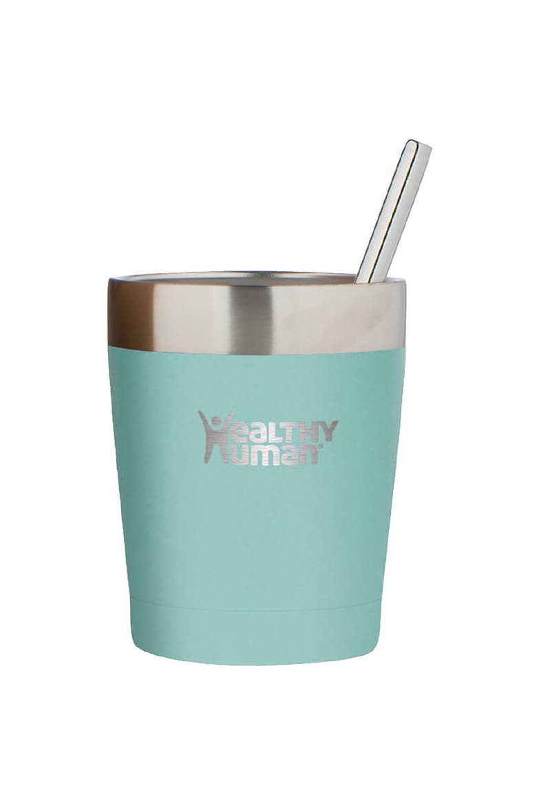 Stainless Steel Tumbler with Straw Splash, Alternate, color, Green