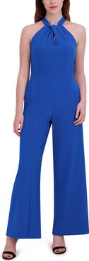 Julia Jordan Halter Neck Wide Leg Jumpsuit