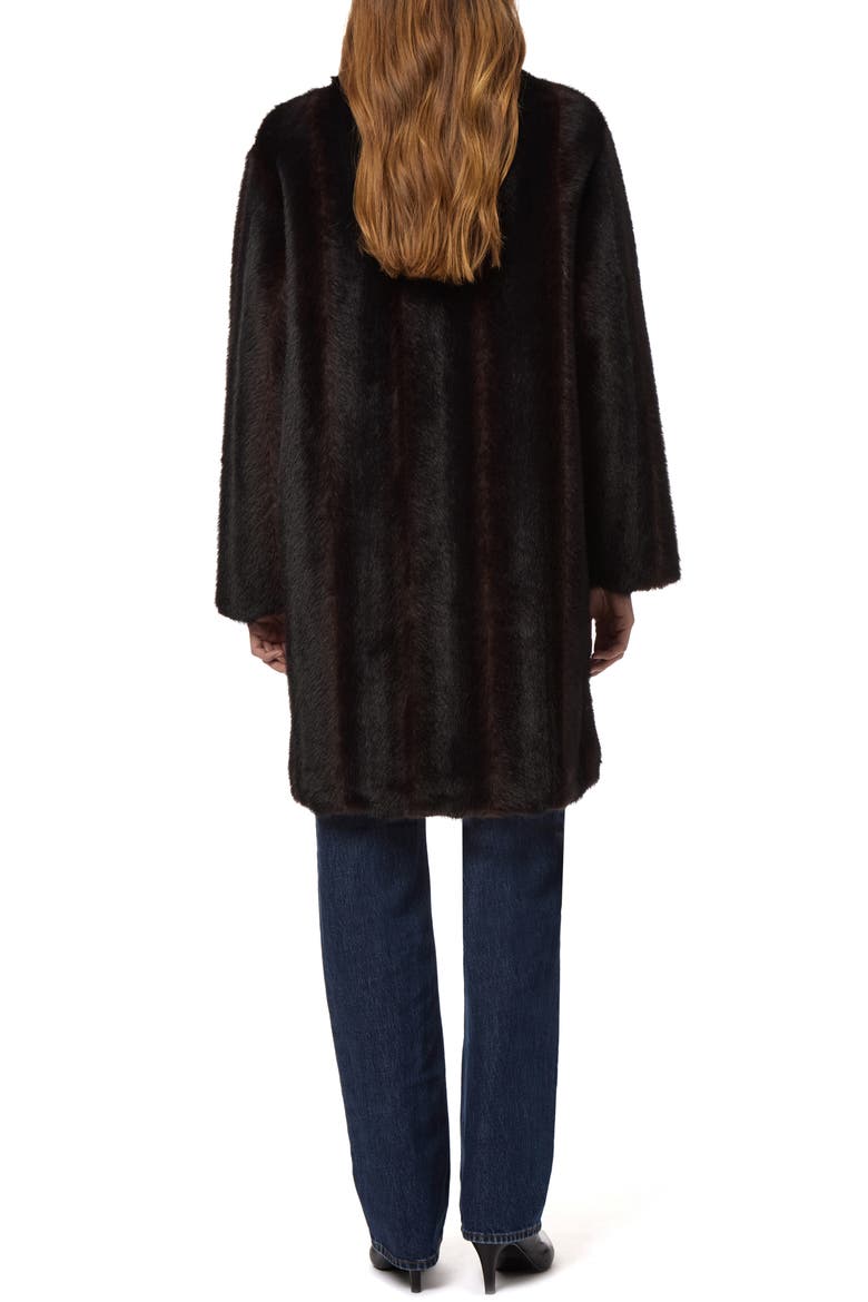 Blair Shaved Mink Faux Fur Coat, Alternate, color, NOIR MULTI