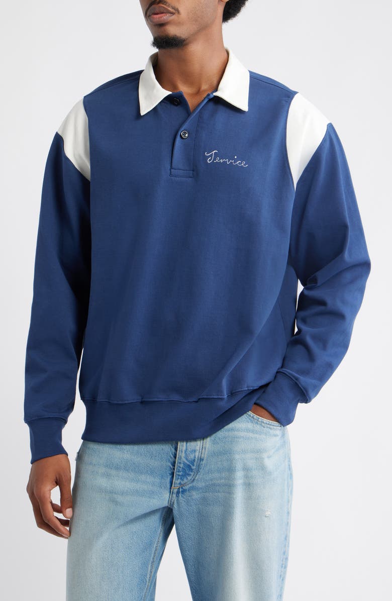 Service Works Bistro Polo, Main, color, Navy