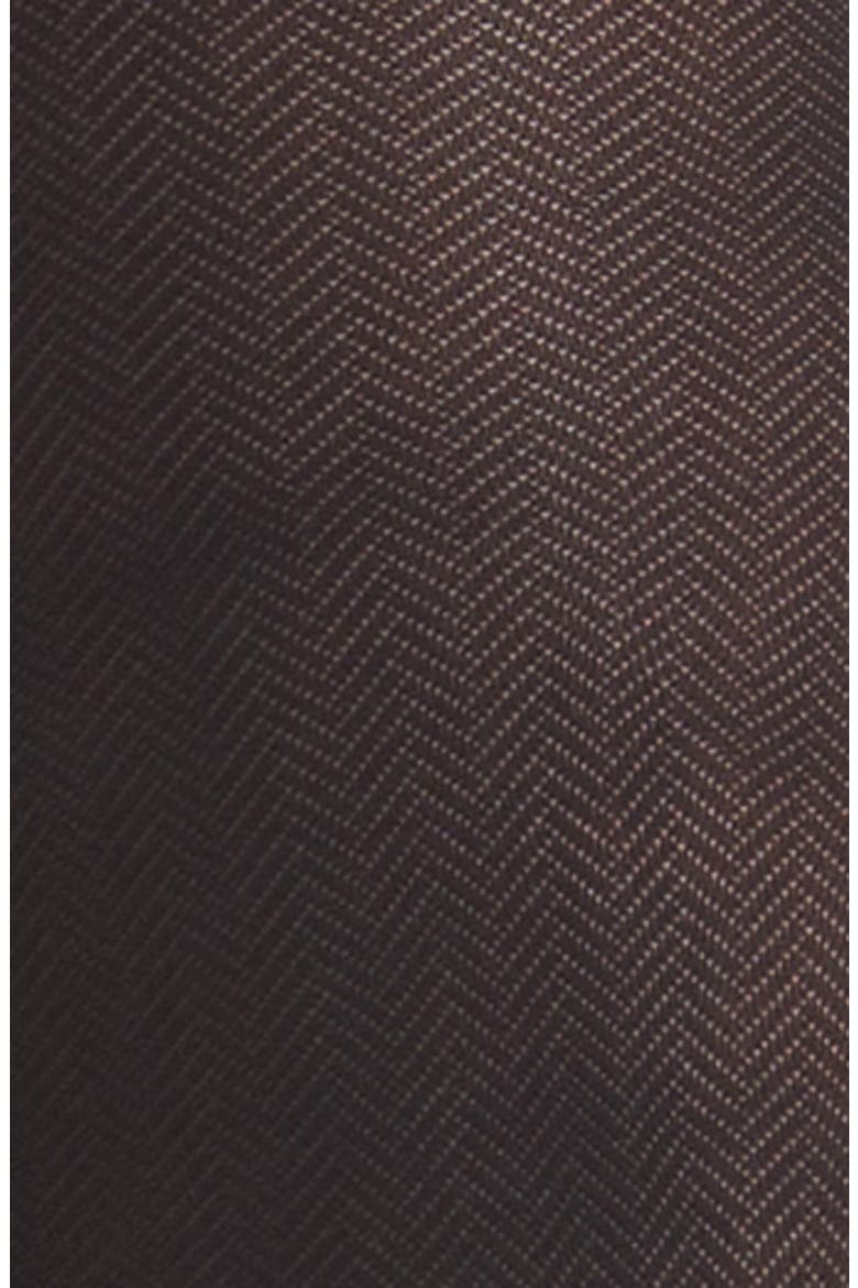 Nina Fishbone Tights, Alternate, color, BLACK