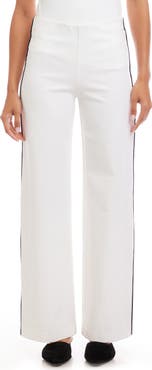 Karen Kane Contrast Piped Wide Leg Pants