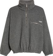 SONG FOR THE MUTE Oversize Half Zip Pullover