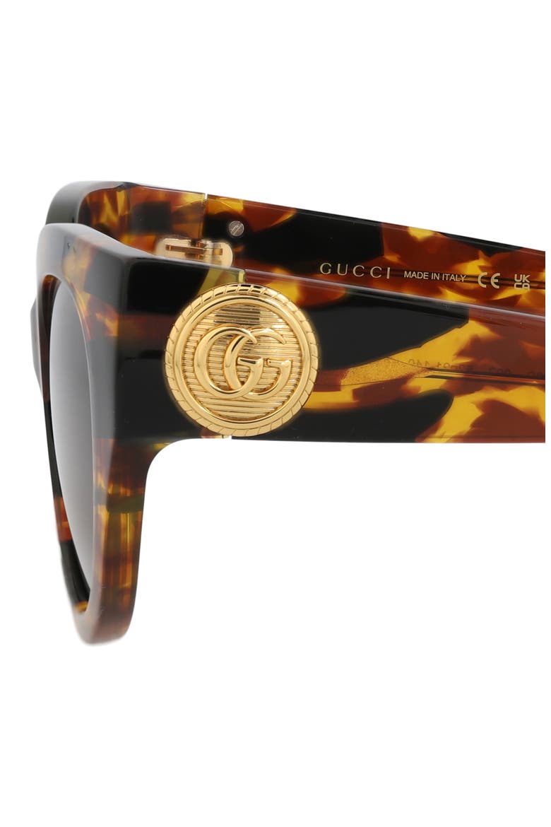 52mm Cat Eye Sunglasses, Alternate, color, HAVANA HAVANA BROWN