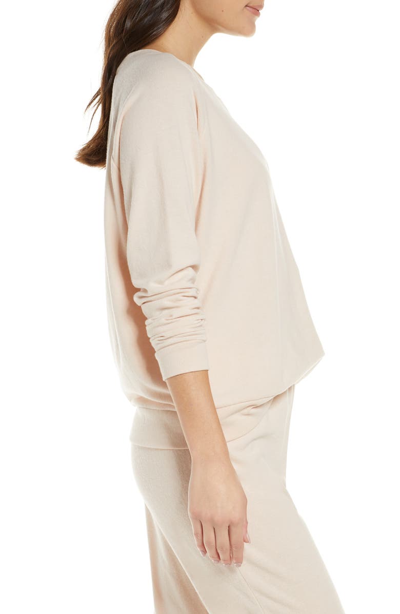 Eberjey Gianne University Sweatshirt, Alternate, color, 