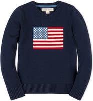 Hope & Henry Kids' Organic Crew Neck Flag Sweater