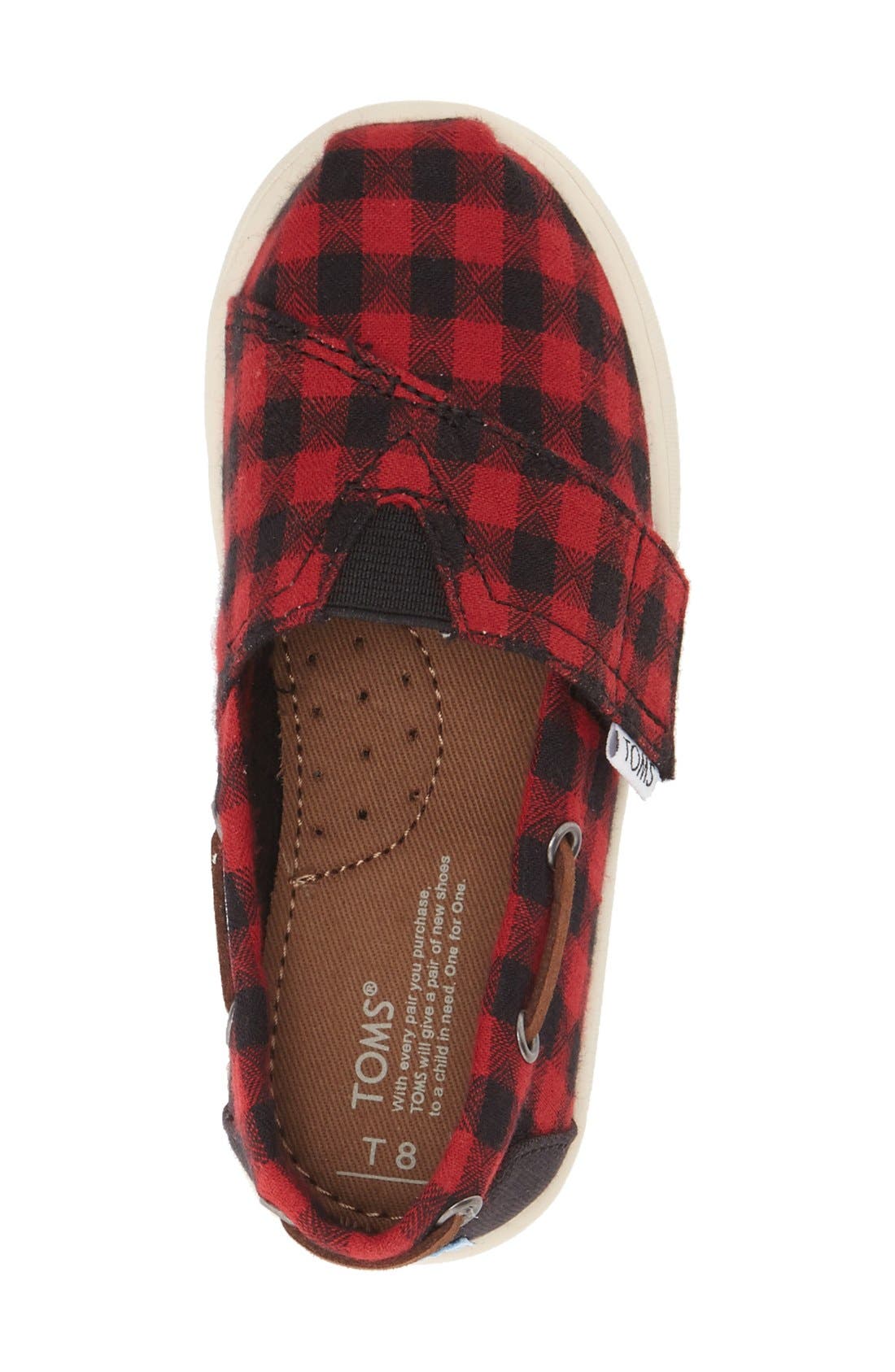 'Bimini' Slip-On, Alternate, color, RED/ BLACK
