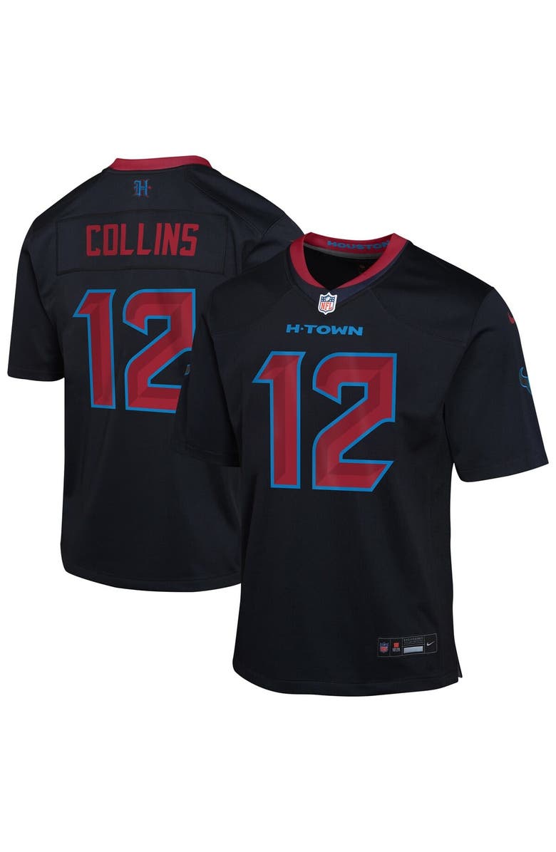 Nike Youth Nike Nico Collins Navy Houston Texans Alternate Game Jersey, Main, color, Navy