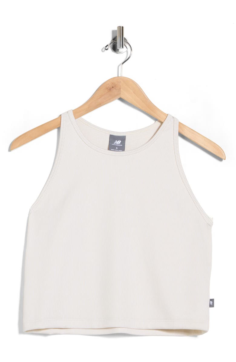 New Balance Novelty Rib Tank, Main, color, Ivory