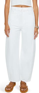 MOTHER The Full Pipe High Waist Ankle Barrel Leg Jeans