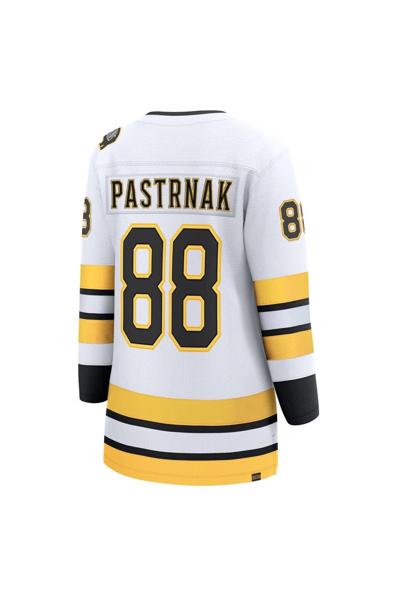 Women's Fanatics David Pastrnak White Boston Bruins Away Breakaway Player Jersey, Alternate, color, White