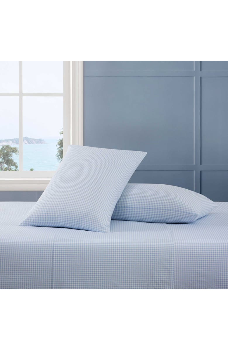 Tommy Hilfiger Gardena Check Sheet Set, Alternate, color, White/ Boathouse Blue