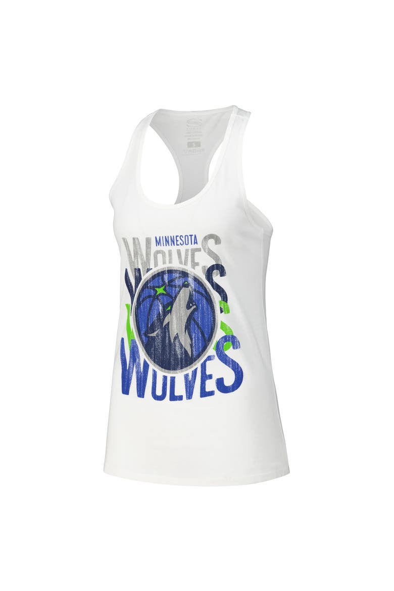 Women's Stadium Essentials White Minnesota Timberwolves Dedication Tank Top, Alternate, color, White
