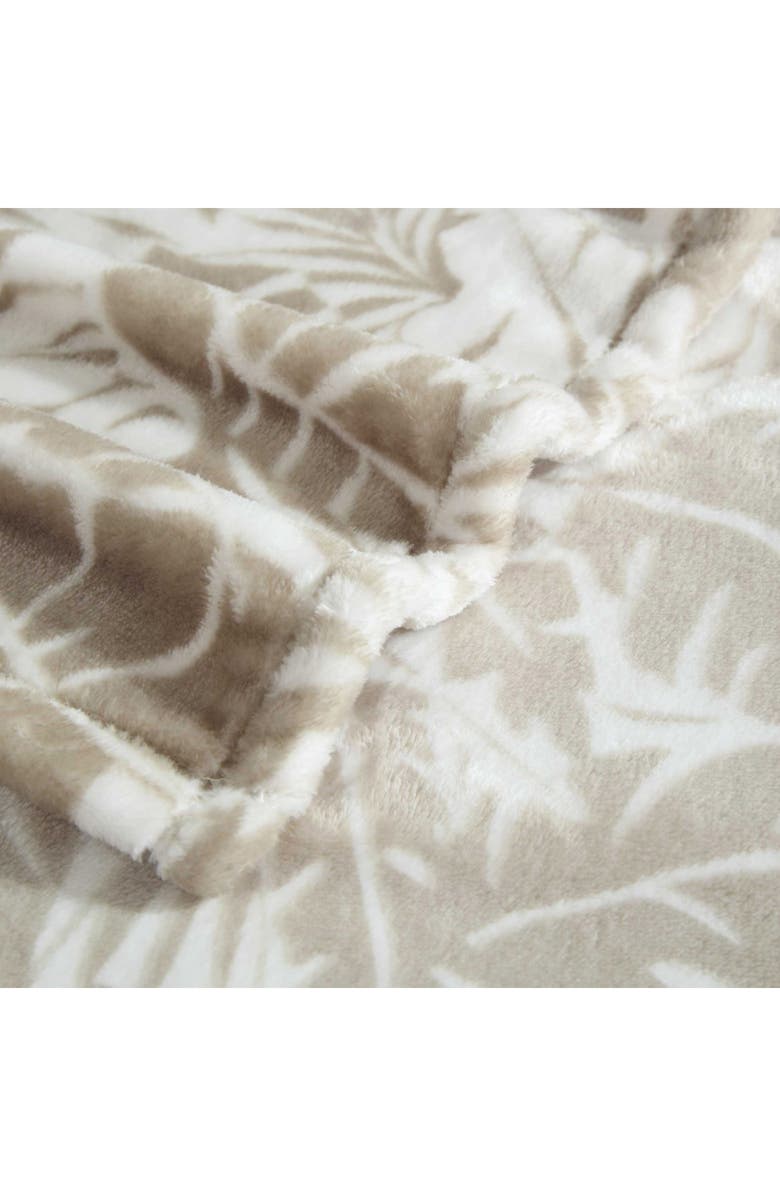 Tommy Bahama Costa Blanca Plush Throw Blanket, Alternate, color, Dark Beige