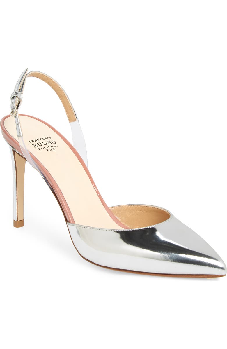 Francesco Russo Slingback Pump, Main, color,