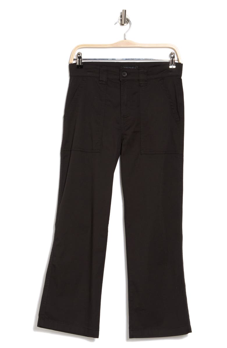 Sanctuary Relaxed Twill Crop Bootcut Pants, Alternate, color, 