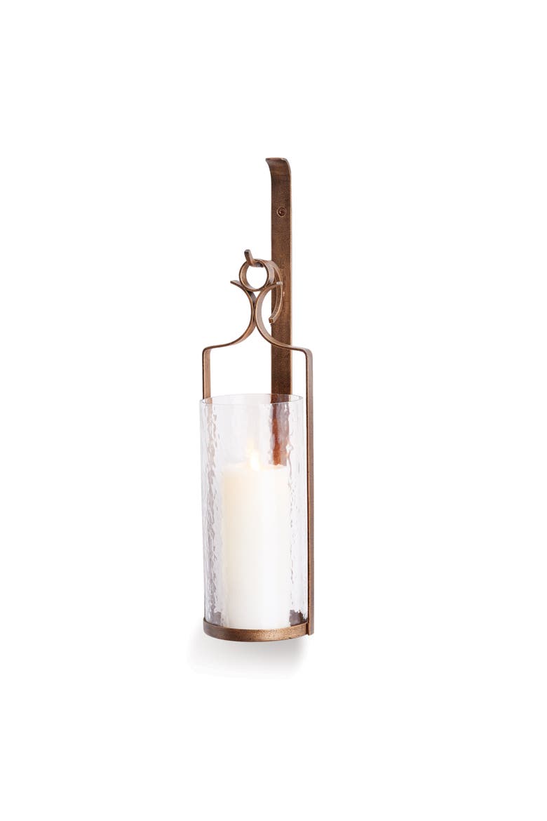 Decker Wall Candle Sconce, Main, color, Gold