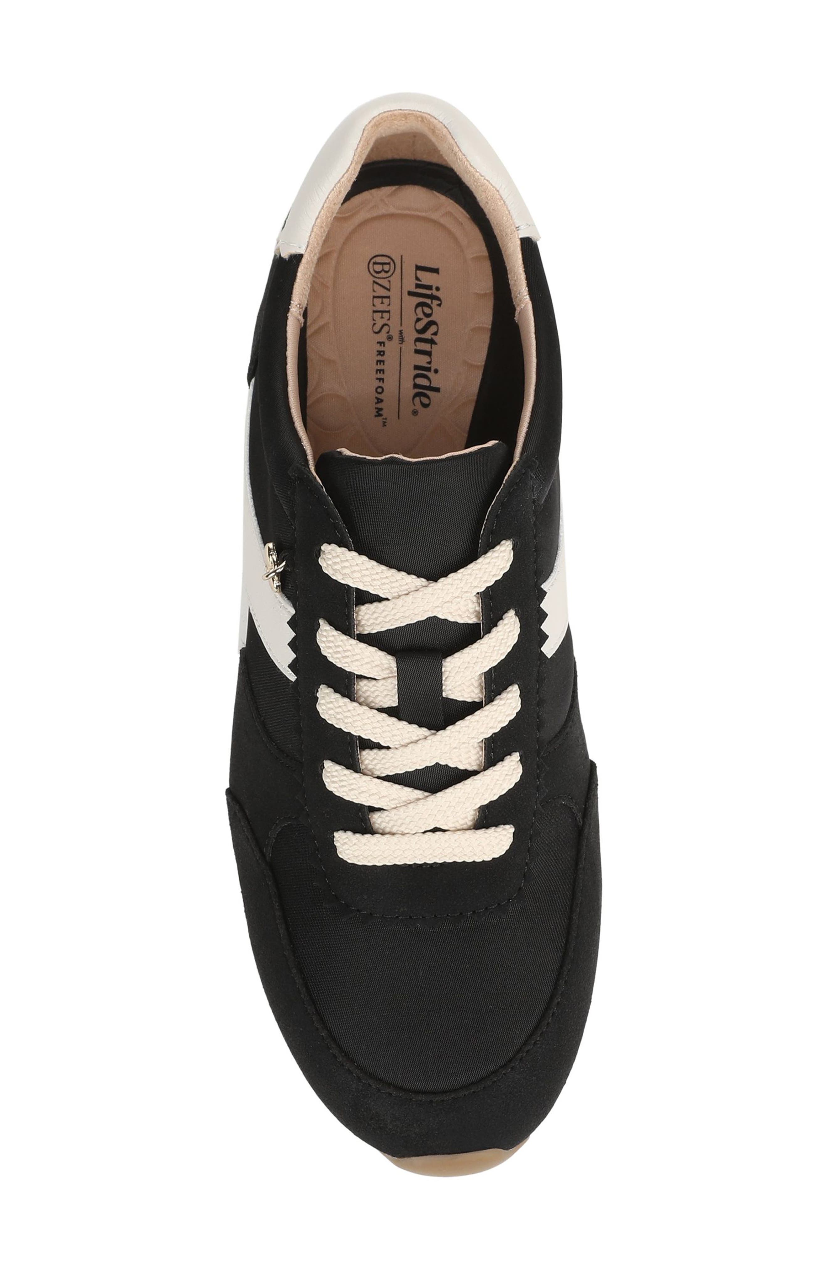 LifeStride Fearless Charm Low Top Sneaker, Alternate, color, Black