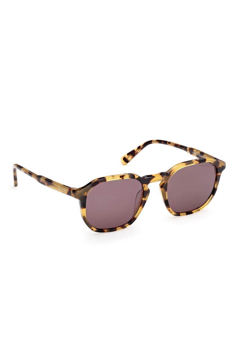 Geometric Sunglasses, Alternate, color, BLONDE HAVANA / BROWN
