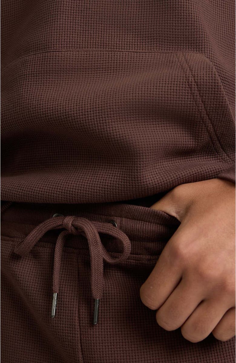 Onia Heavyweight Cotton Waffle Jogger, Alternate, color, Java