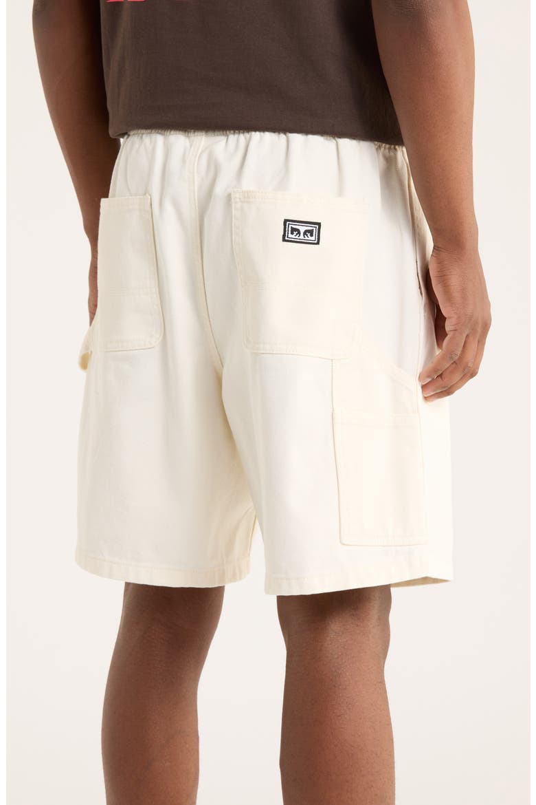 Denim Carpenter Shorts, Alternate, color, UNBLEACHED FADED WASH