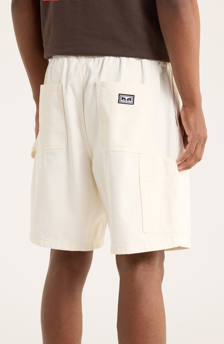 Obey Denim Carpenter Shorts, Alternate, color, Unbleached Faded Wash