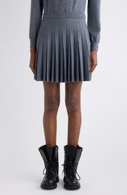 Balenciaga Pleated Wool Skirt
