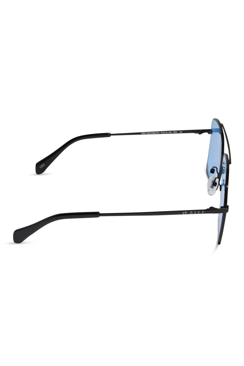 Leo Aviator Sunglasses, Alternate, color, BLACK BLUE