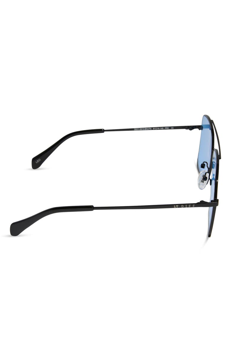 DIFF Leo Aviator Sunglasses, Alternate, color, Black Blue